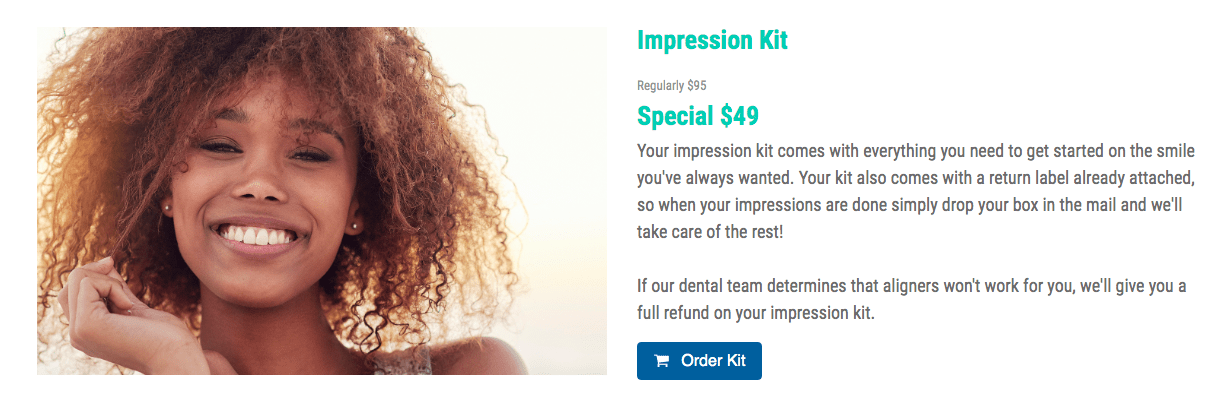 SnapCorrect Impression Kit Shop Webpage