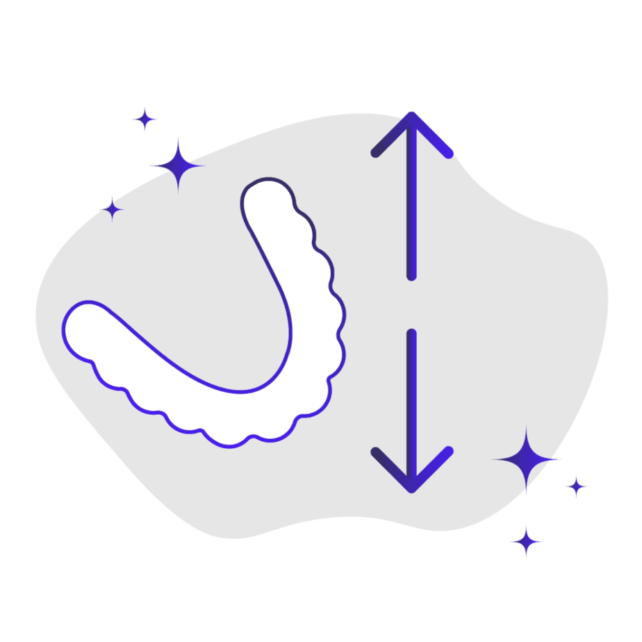 Only upper or lower clear aligners