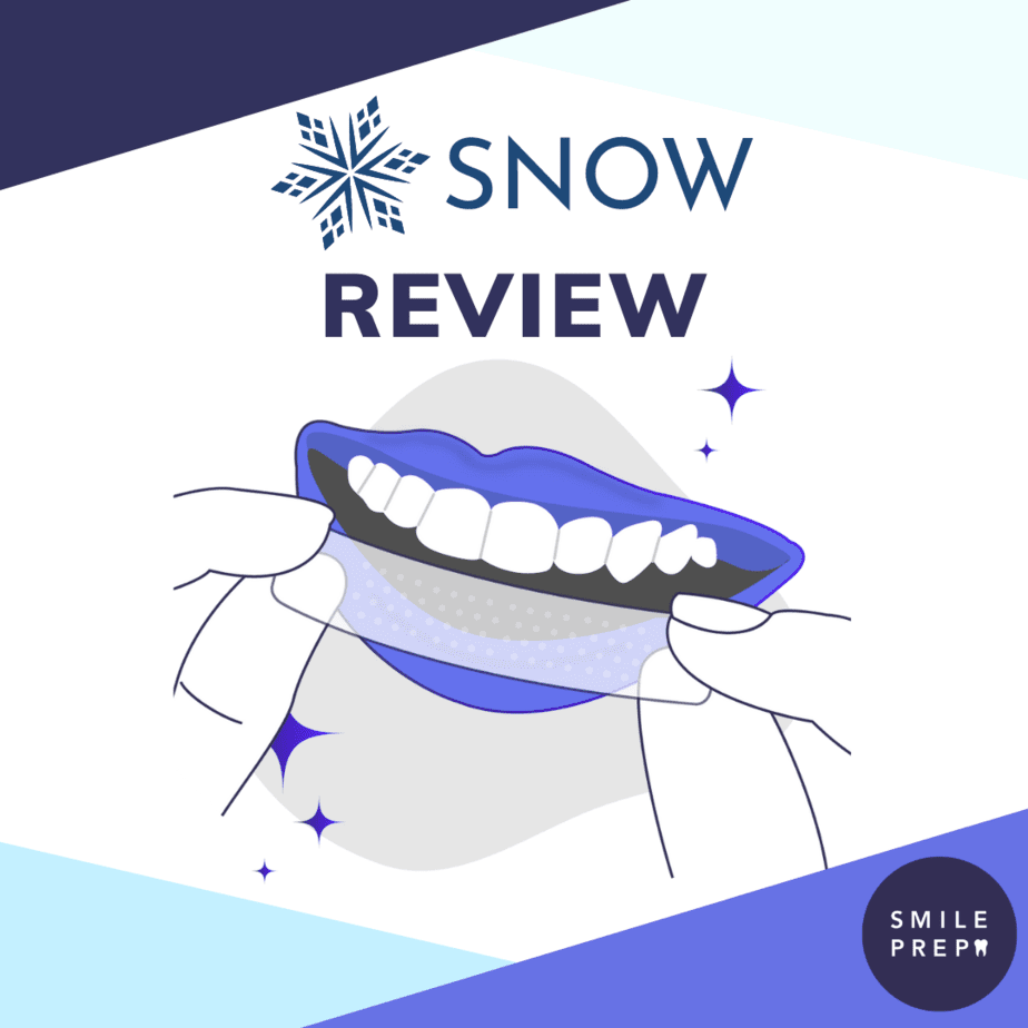 Snow logo and whitening strips