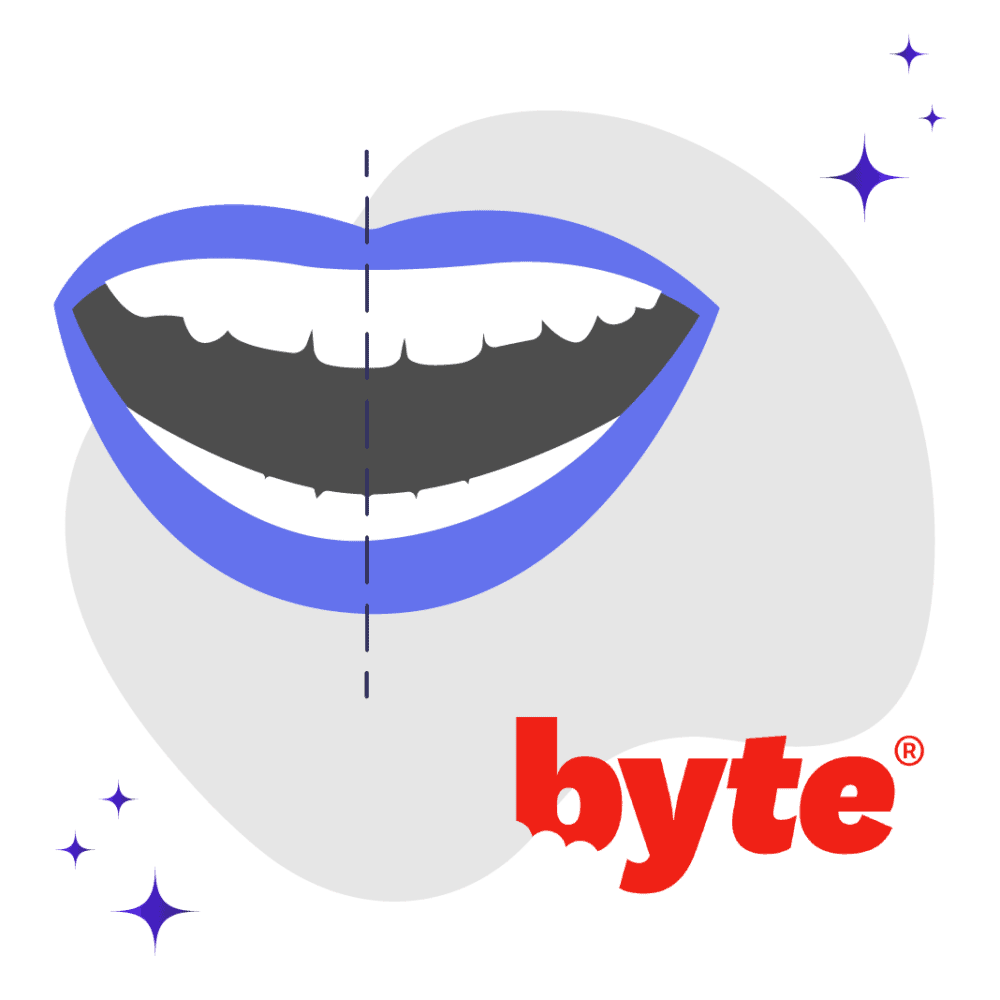 Byte midline misalignment