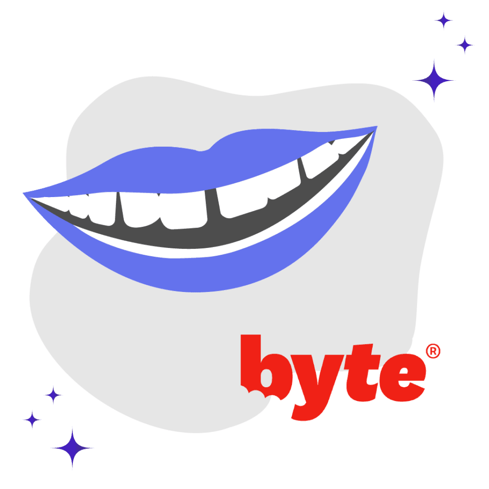 Byte teeth spacing