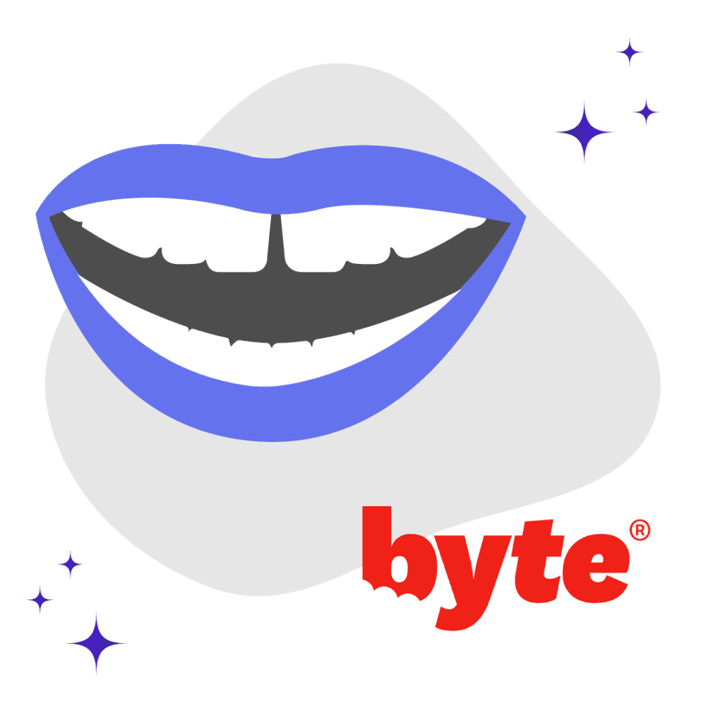 Byte tooth gaps