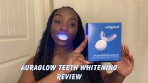 Unboxing Auraglow teeth whitening kit