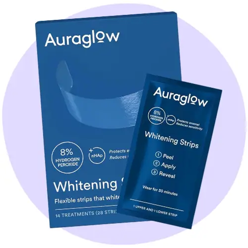 Auraglow whitening strips product